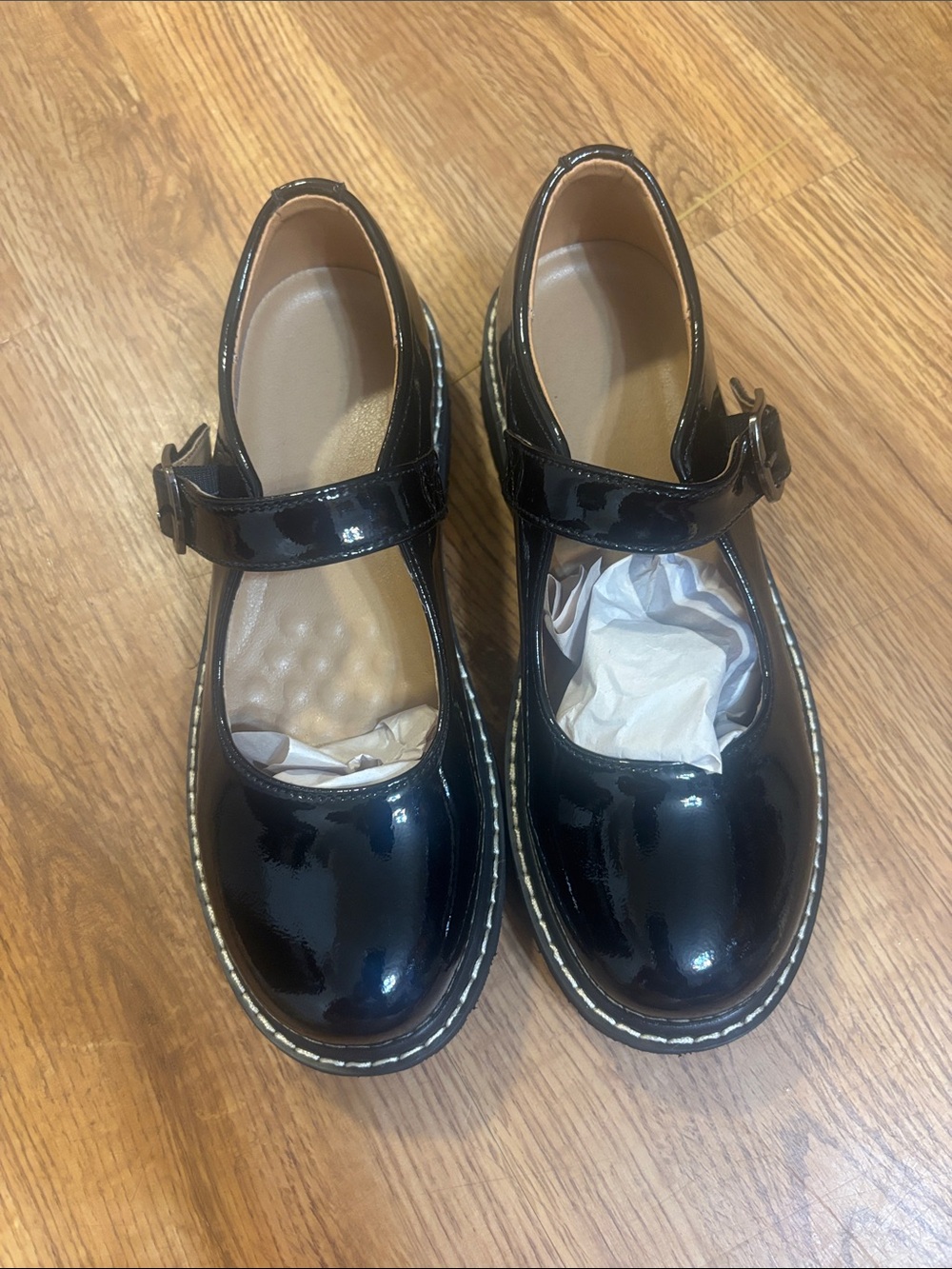 Girls' Black Patent Mary Jane School Shoes